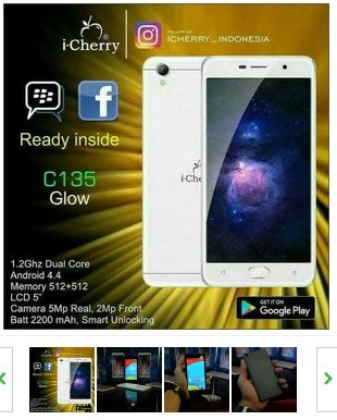  Tipe terbaru untuk varian smartphone layar besar i Otak Atik Gadget -  I-Cherry C135 Glow, Model gres varian smartphone 5 inch Icherry