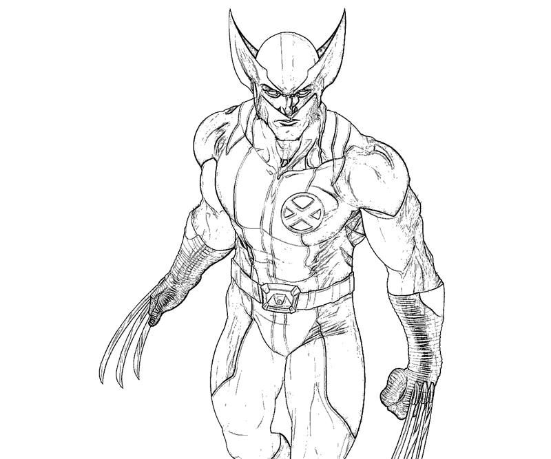 #14 Wolverine Coloring Page