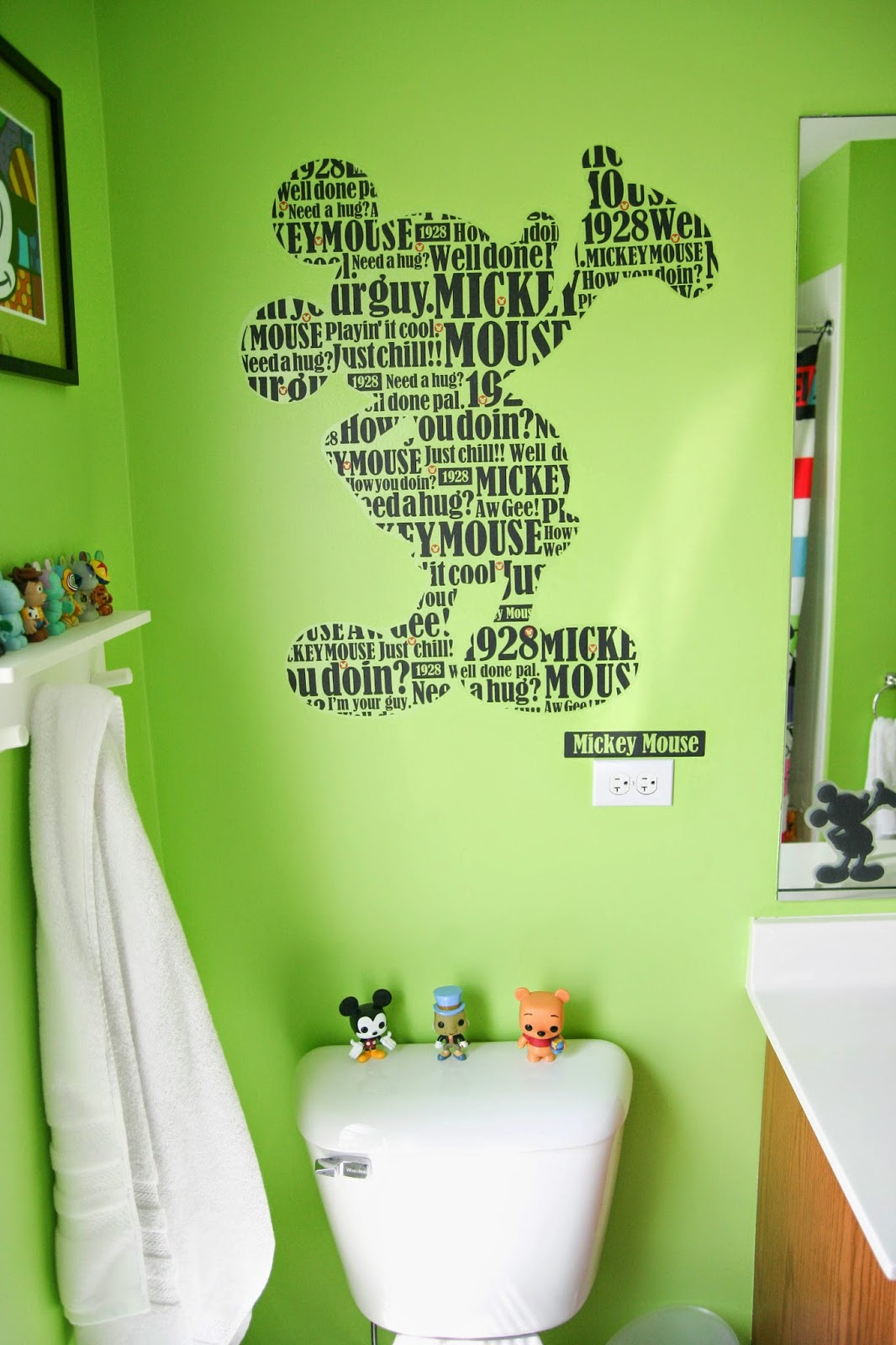 Jeff and Amy Adoption Blog: Mickey Mouse Pop Bathroom!