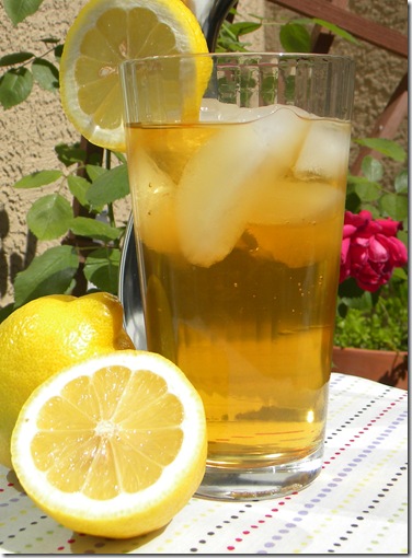 Iced tea in the garden