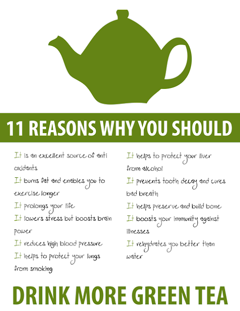 green tea positive effects 