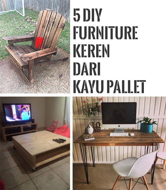 5 DIY  Furnitur Keren dari Kayu  Pallet Kreatipedia