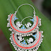 Chandbali earrings silver