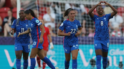 Pháp 2-1 Bỉ: Bóng đá Nữ Pháp đặt chân vào tứ kết Euro 2022