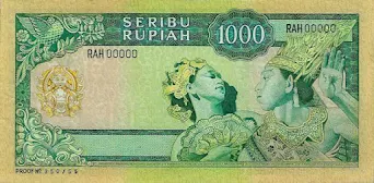 1000 Rupiah 1960 (Soekarno I)