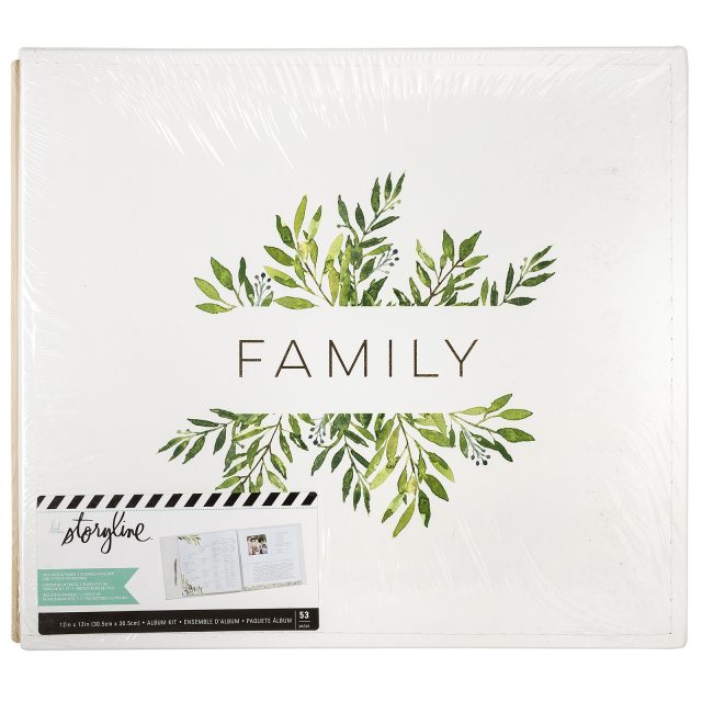 Heidi Swapp Storyline White and Floral Family 12x12 album