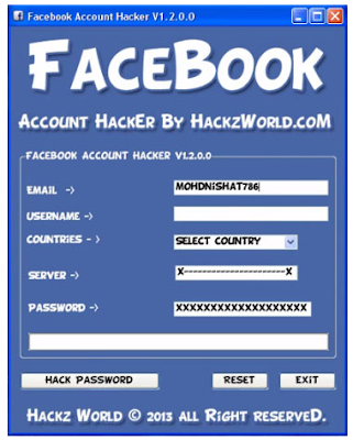 How To Hack Facebook Accounts Password 2013