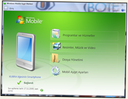 windows mobile aygıt merkezi