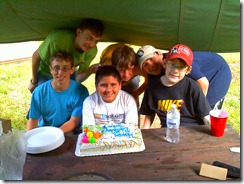Johns 12th birthday at Camp 20110623191021