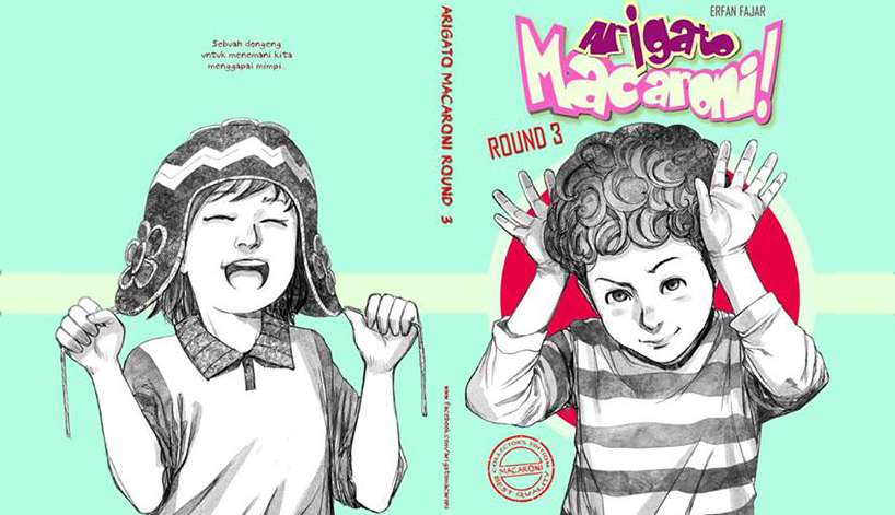 Sampul Komik Buku Ketiga 'Arigato Macaroni' Diperlihatkan 