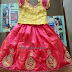 Bright Peach Lehenga for Kids