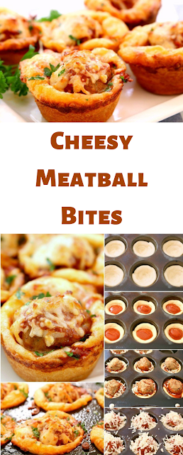 Cheesy Meatball Bites