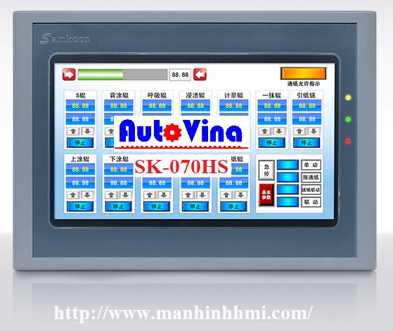 Đại lý phân phối màn hình cảm ứng HMI Samkoon 7 inch SK-070HS, SK-070BS