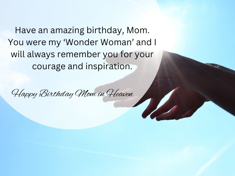 happy birthday in heaven mom poem