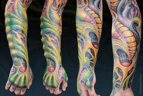 Incredible Bio Organic Tattoos By Guy Aitchison