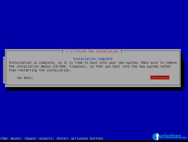 Cara Install Debian 6 Squeeze Berbasis Text CLI Lengkap Dengan Gambar - Feriantano.com
