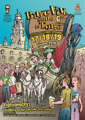 Birre vive sotto la Torre  Festival delle birre artigianali  17 -18 -19 giugno Vigevano 2016