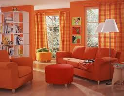 sala color naranja