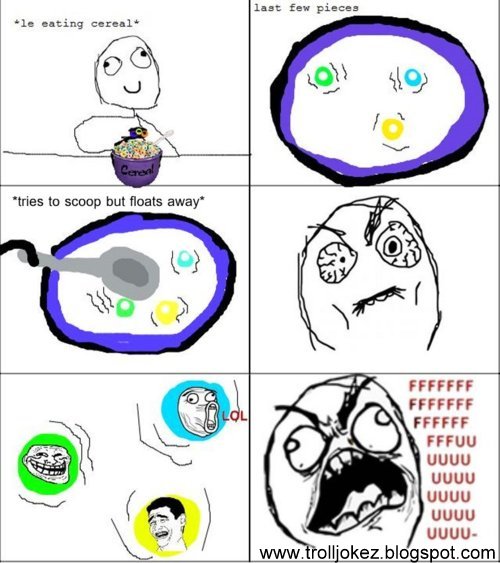 Troll eating Cereal