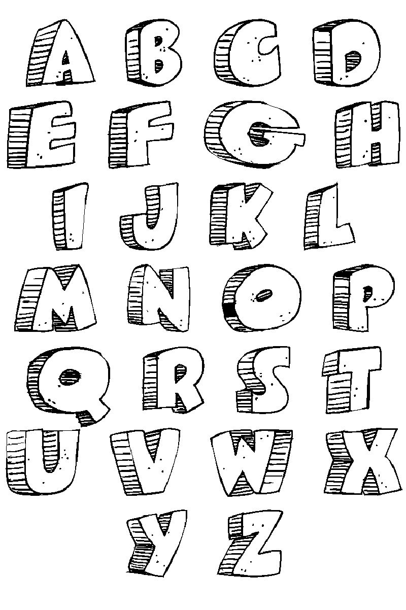 Graffiti Letters Alphabet