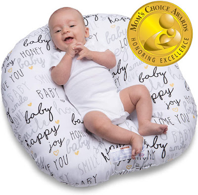 Boppy Original Newborn Lounger, Hello Baby Black and Gold