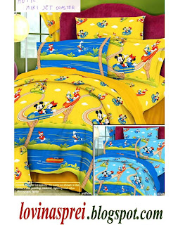 sprei motif mickey mouse jetcoaster