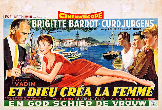 Poster phim Và chúa đã tạo ra đàn bà (And God Created Woman) (Et Dieu… créa la femme) 1956