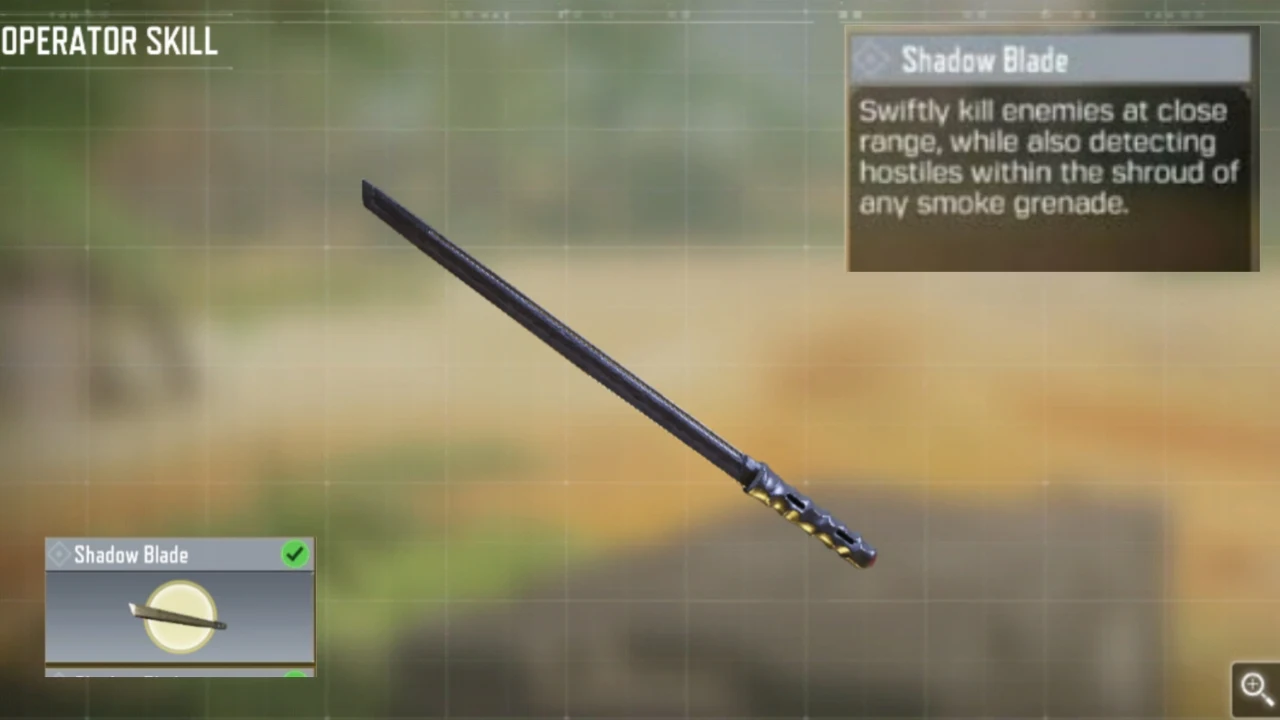 What is the Shadow Blade Operator Skill in COD Mobile?