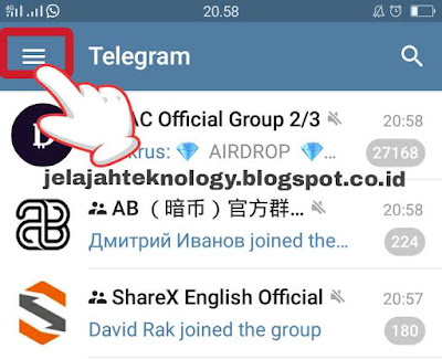 Cara mengetahui link dan Id Telegram sendiri - Jelajah Tekno