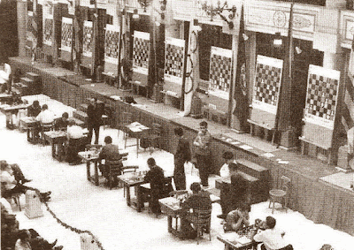 Sala de juego del VIII Campeonato Mundial Juvenil de Ajedrez 1965 (3)