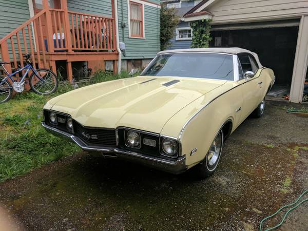 Classic Rare Muscle Car, 1968 442 Oldsmobile Convertible