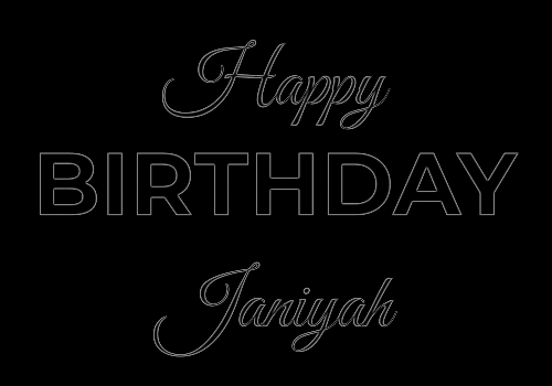 Happy Birthday Janiyah (Animated GIF)