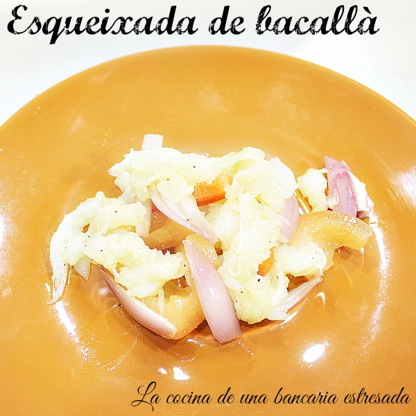 Esqueixada de bacalao