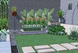 CONTOH DESAIN TAMAN