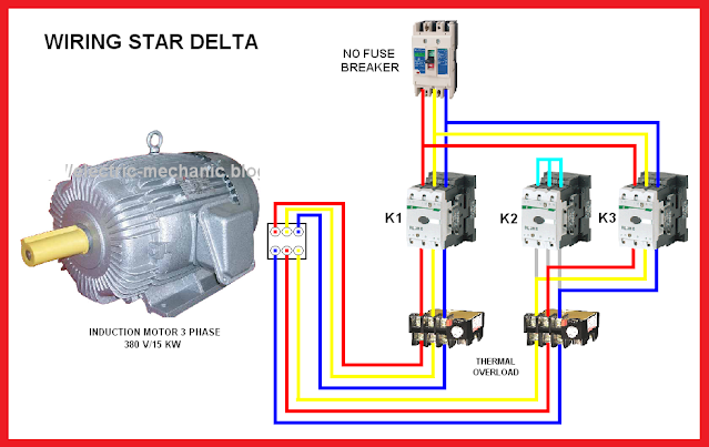 Electrical Page: Star-Delta (Y-Δ) Motor  relationship attachment Diagram