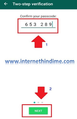 Enable Two-Step Verification Whatsapp