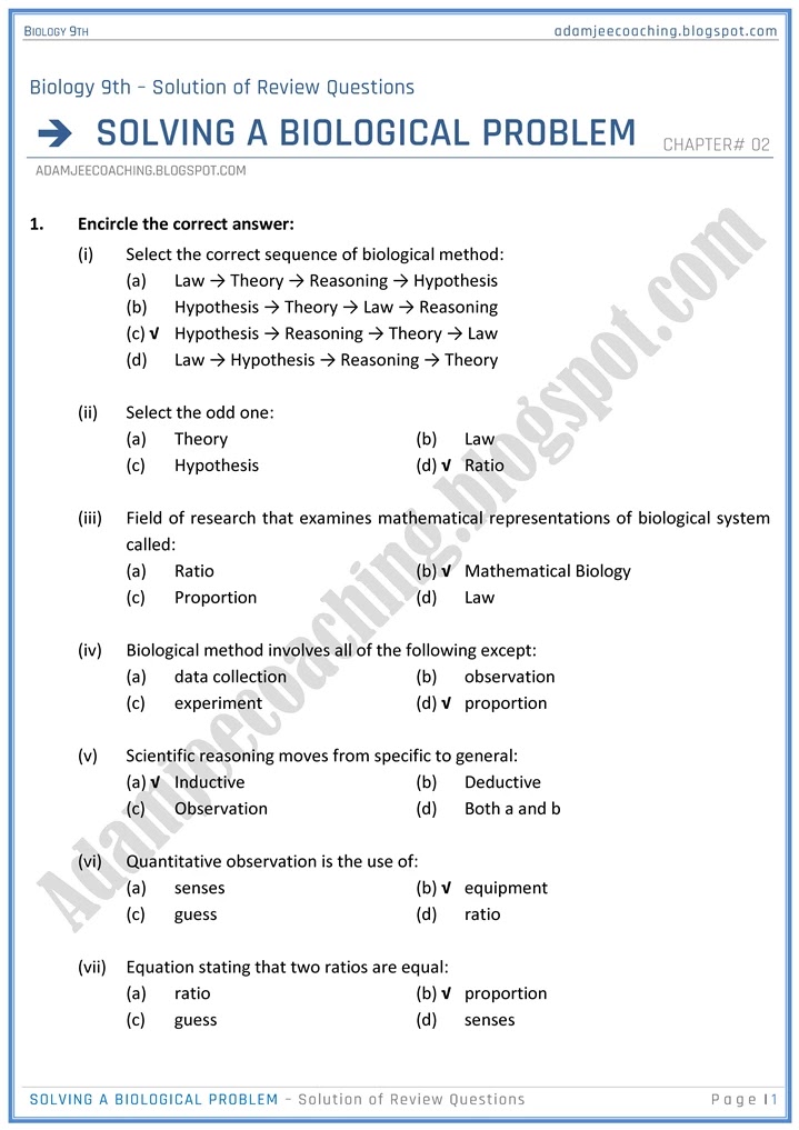 solving-a-biological-problem-review-question-answers-biology-9th