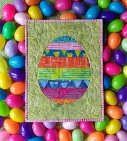 Easter egg mini quilts with Island Batik fabrics