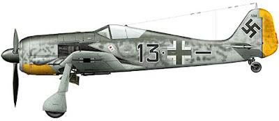 схема окраски fw 190a-5 jg26 1943 france Йозефа Приллера