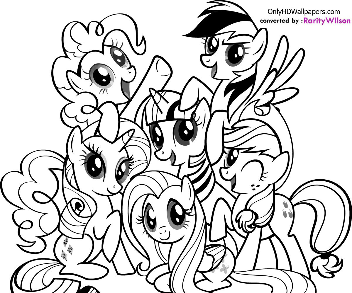 Download Coloring Pages My Little Pony - 187+ Crafter Files for Cricut, Silhouette and Other Machine