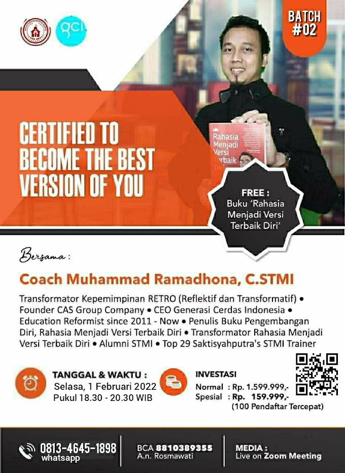 Certified The Secret To Become The Best Version Of You Batch 2