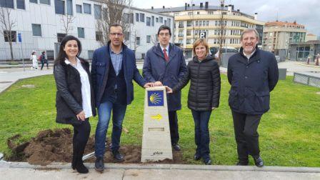 NAVA CASTRO INAUGURA EN BAIONA A SINALIZACIÓN DO CAMIÑO PORTUGUÉS DA COSTA QUE PASA POR BARRO