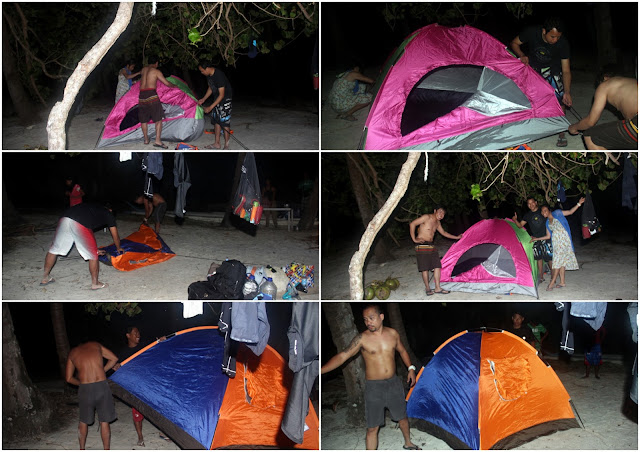 Camping at Pinagbuyutan Island, El Nido, Palawan