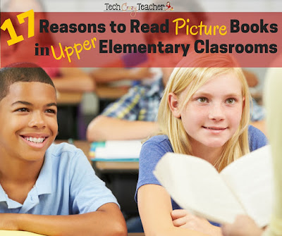 Read aloud books are wonderful for upper elementary students. Here are 17 reasons why you should still be reading picture books aloud to your 3rd, 4th, and 5th grade students.