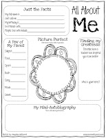 All About Me Graphic Organizer for Back to School from www.mrswillyerd.com