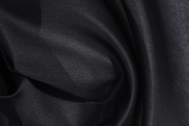 Black Cotton Silk Fabric