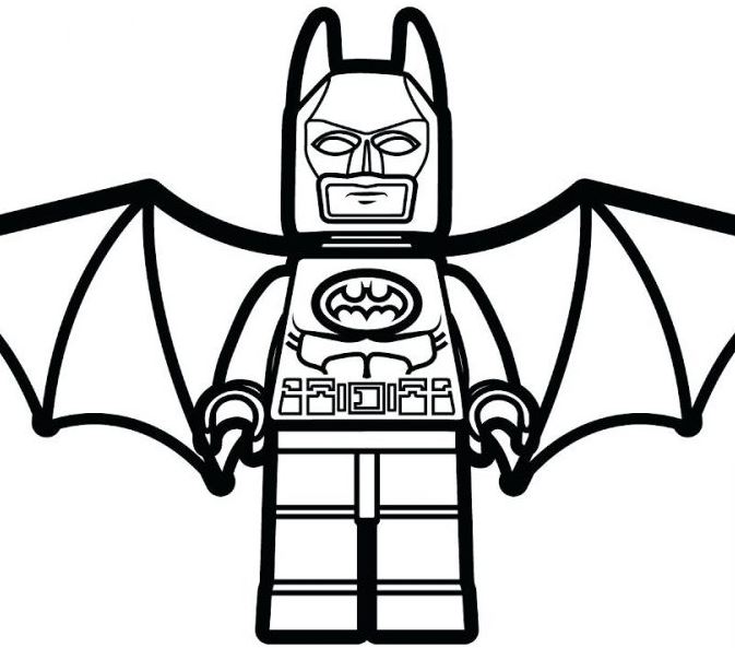 Gambar Mewarnai Batman Lego