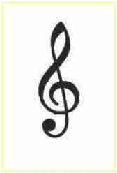 gambar clef g musik