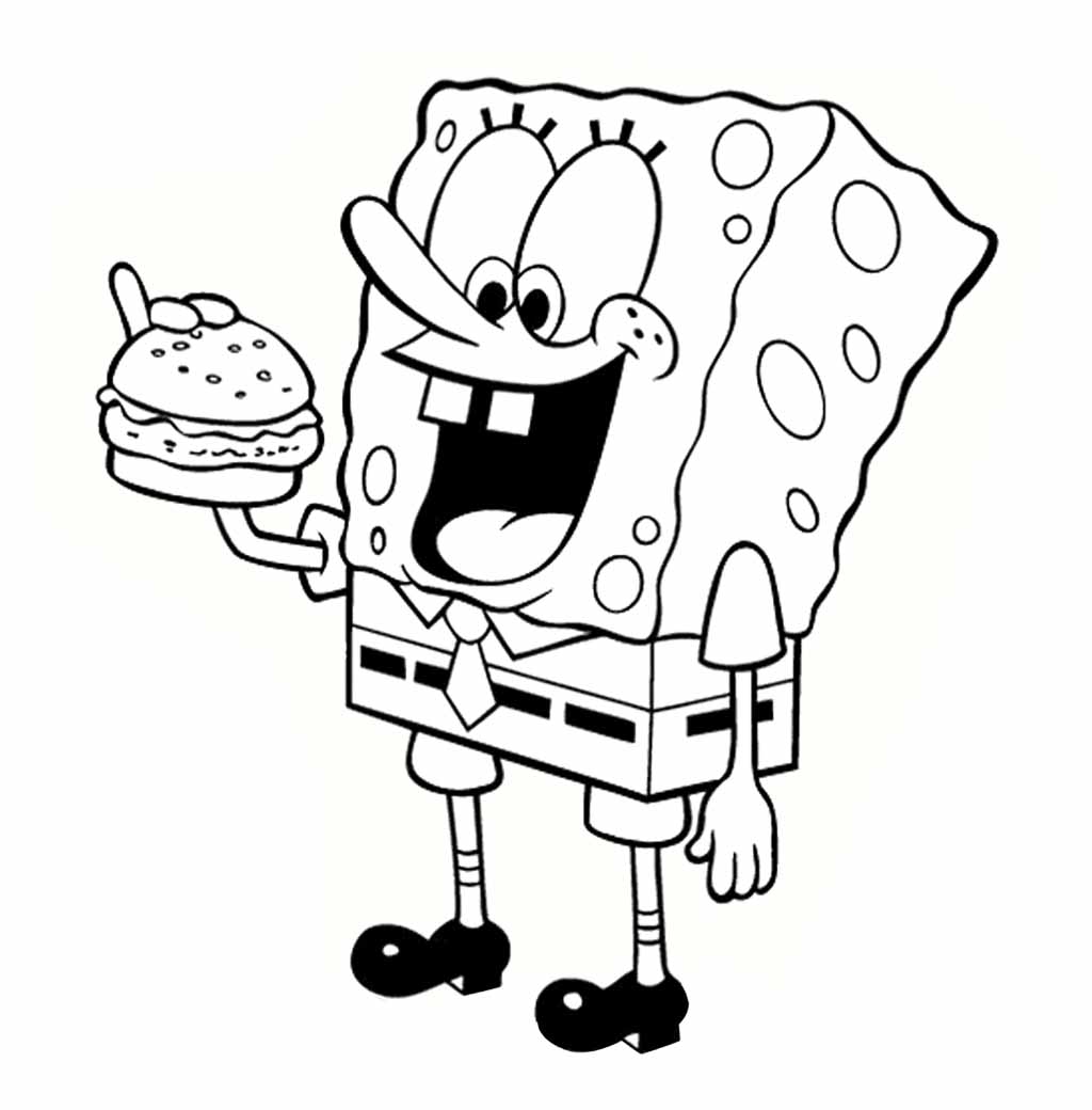 13 Mewarnai Gambar  Spongebob 