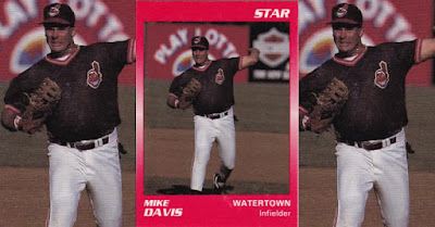 Mike Davis 1990 Watertown Indians card